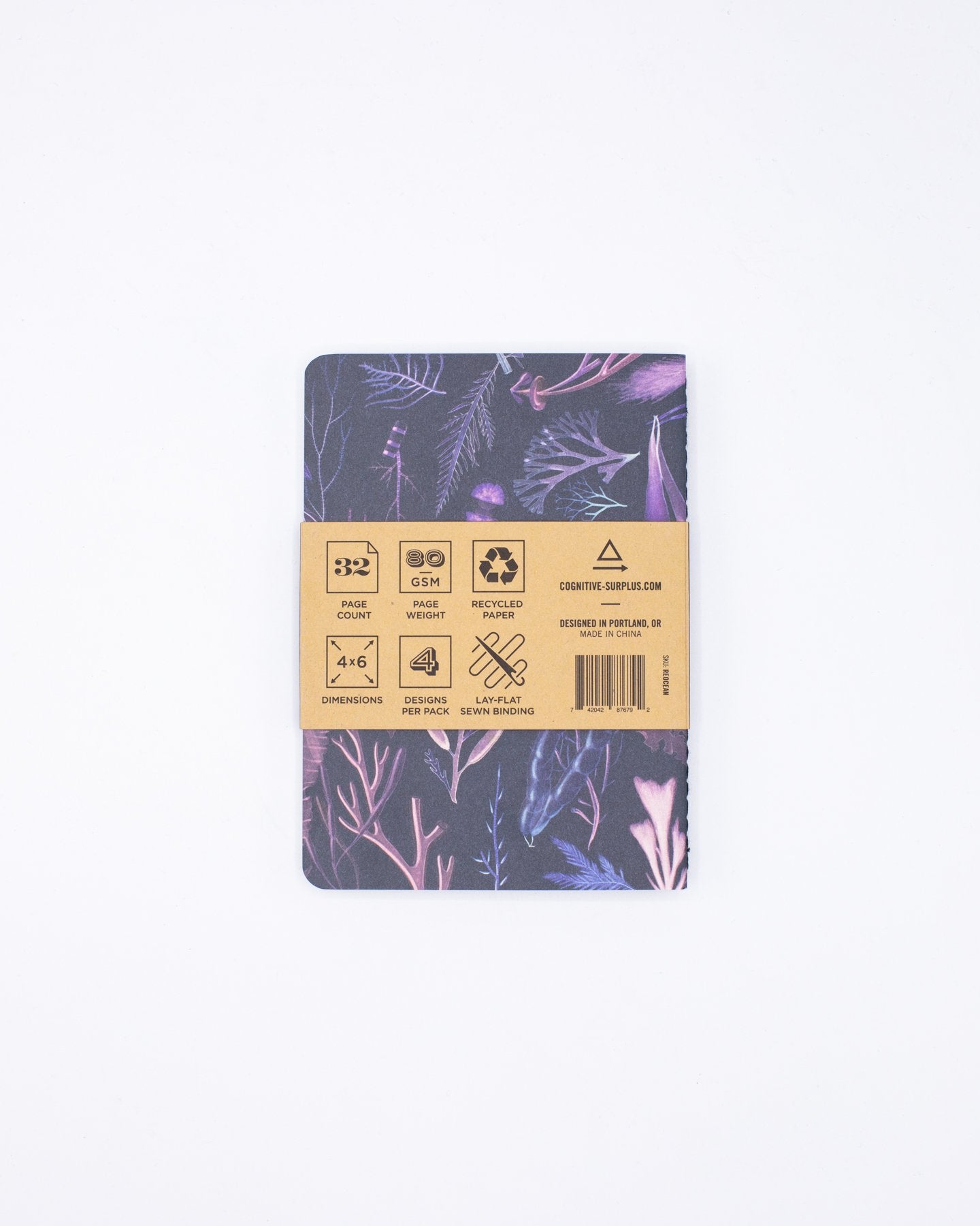 Ocean Pocket Notebook 4-pack