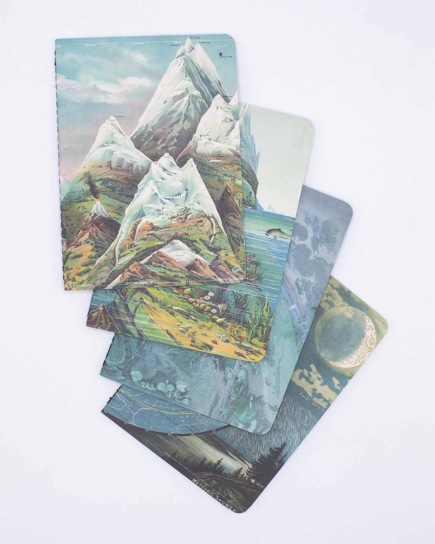 Paquete de 4 cuadernos de bolsillo Planet Earth