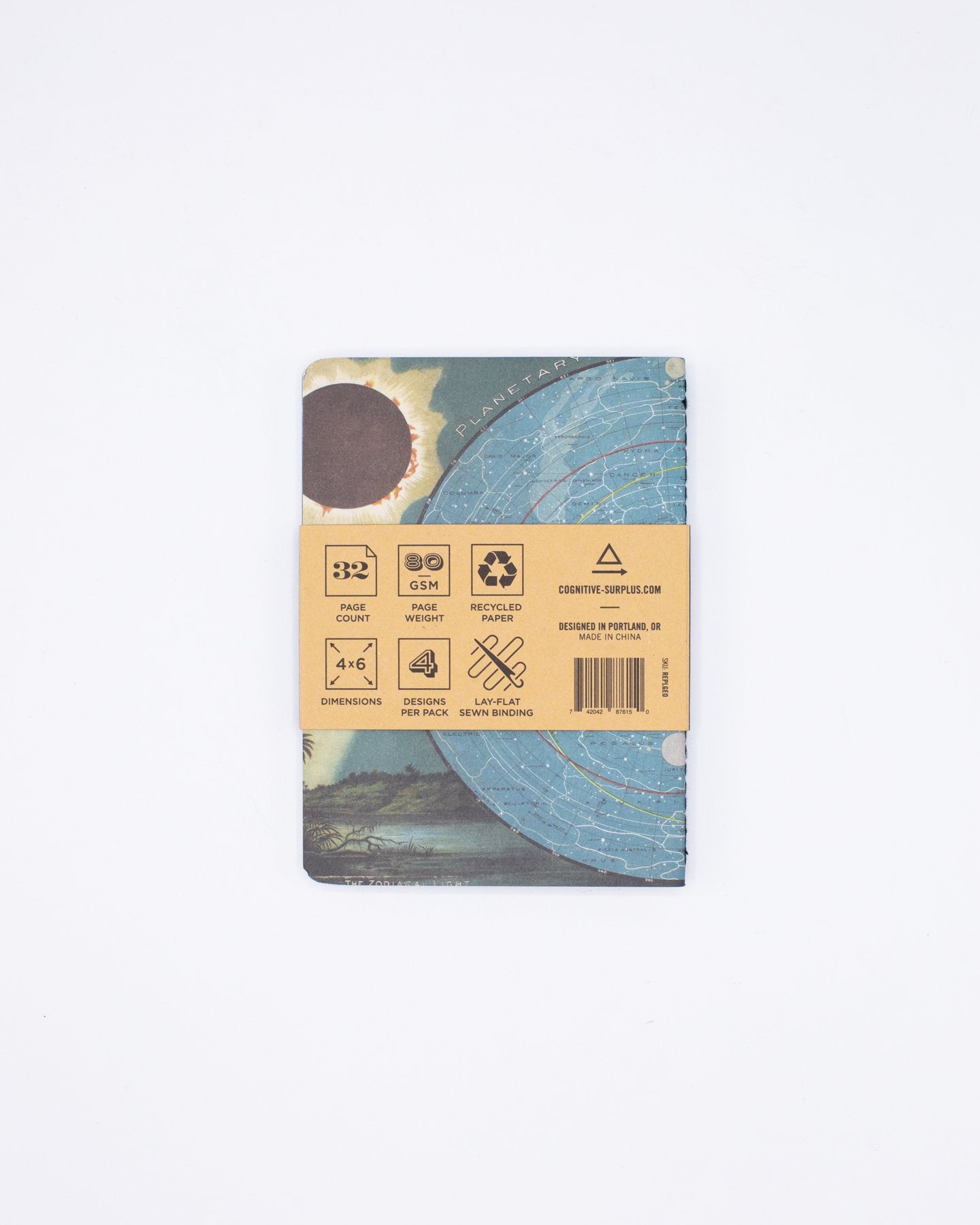 Paquete de 4 cuadernos de bolsillo Planet Earth