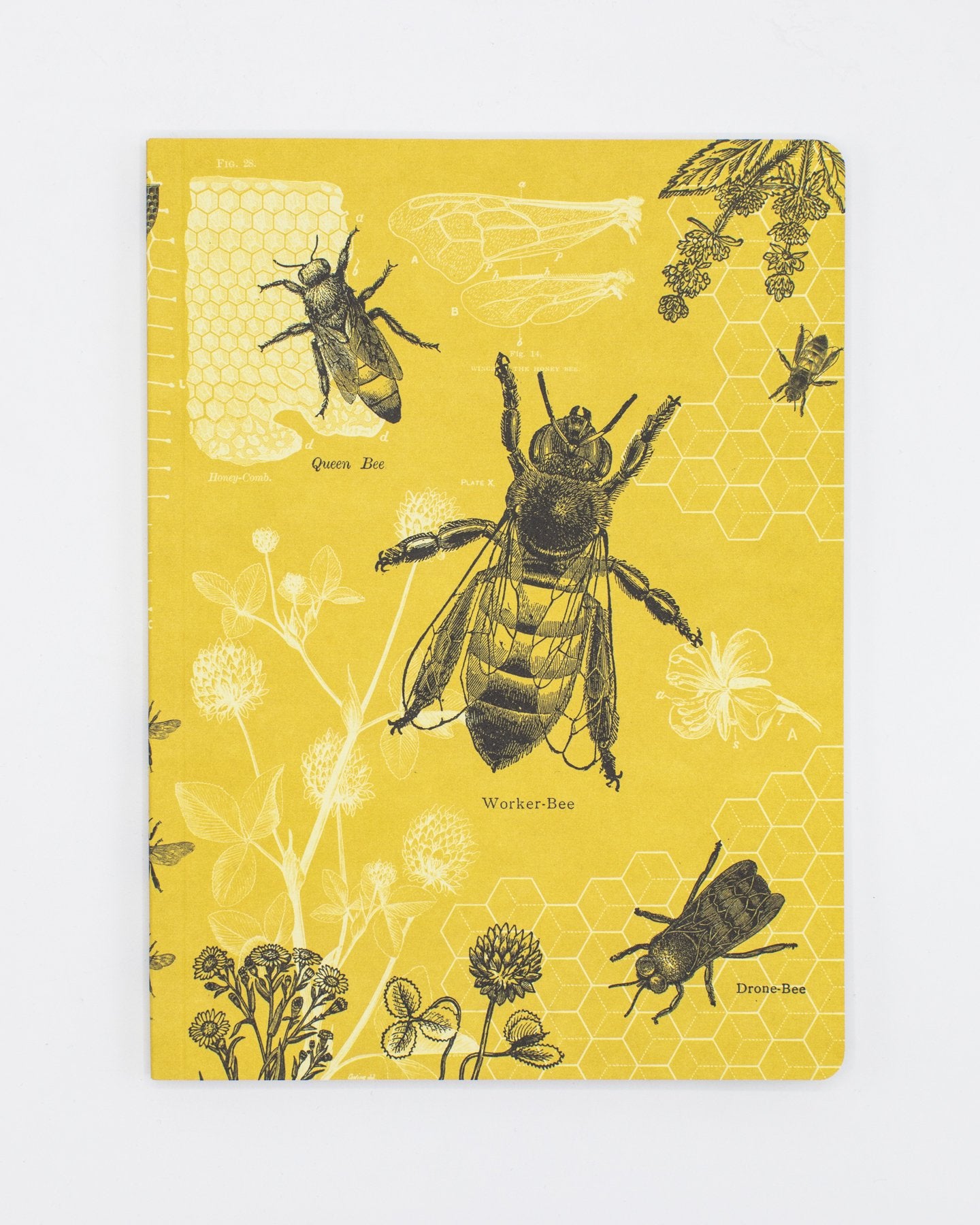 Bees Softcover Notebook - Lined