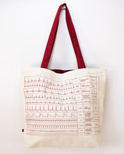 Bolso tote de lona Heartbeat