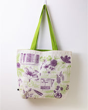 Botanical Plants Canvas Shoulder Tote - Cognitive Surplus