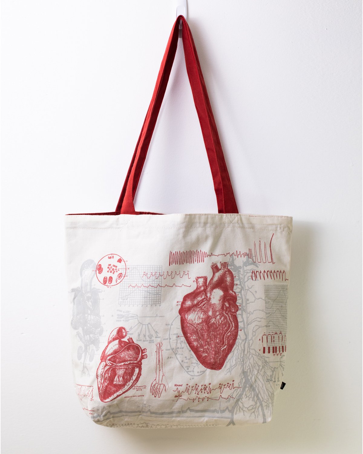 Anatomical Heart Tote Bag  Reversible Tote – Cognitive Surplus