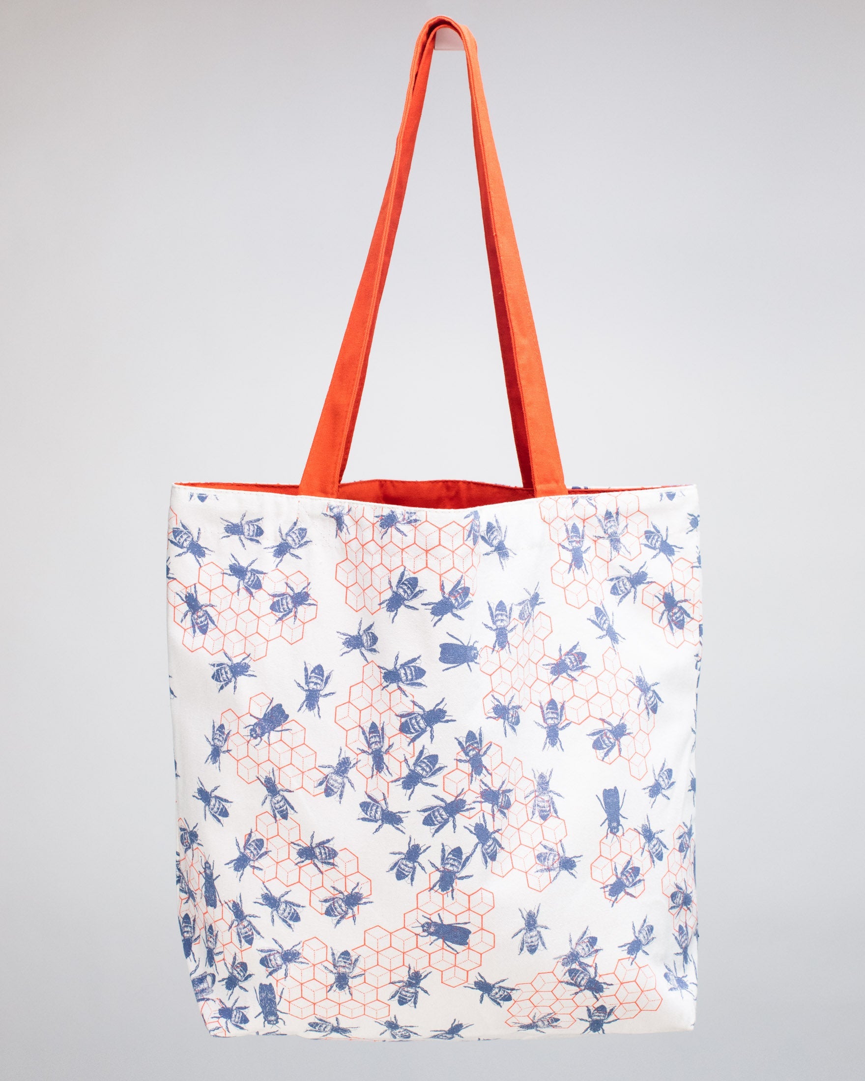 Bee Hive Canvas Shoulder Tote