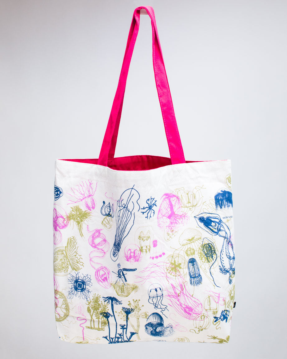 Jellyfish Canvas Shoulder Tote Bag