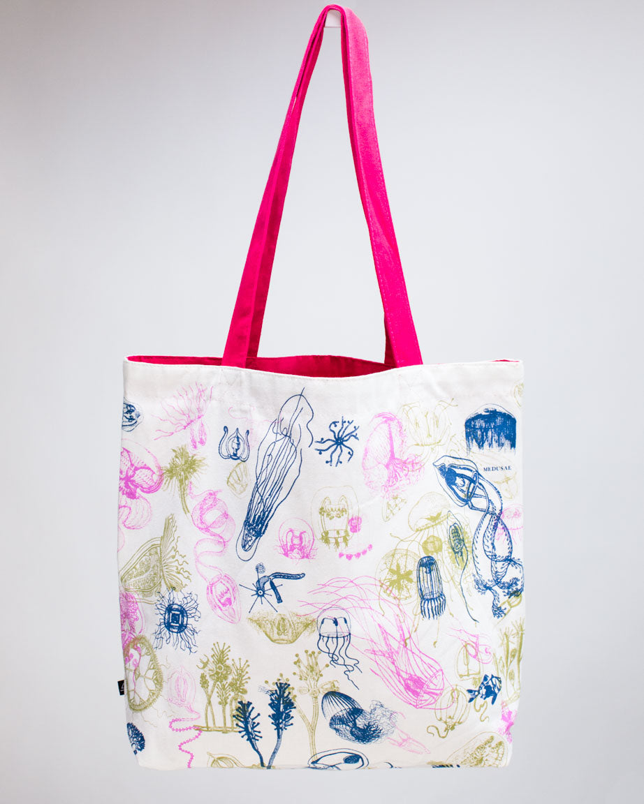 Jellyfish Canvas Shoulder Tote Bag