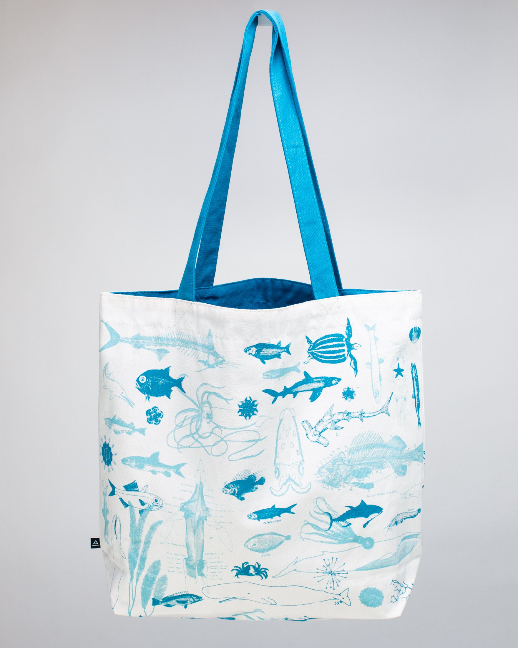 Marine Life Canvas Shoulder Tote Bag