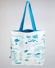 Marine Life Canvas Shoulder Tote Bag