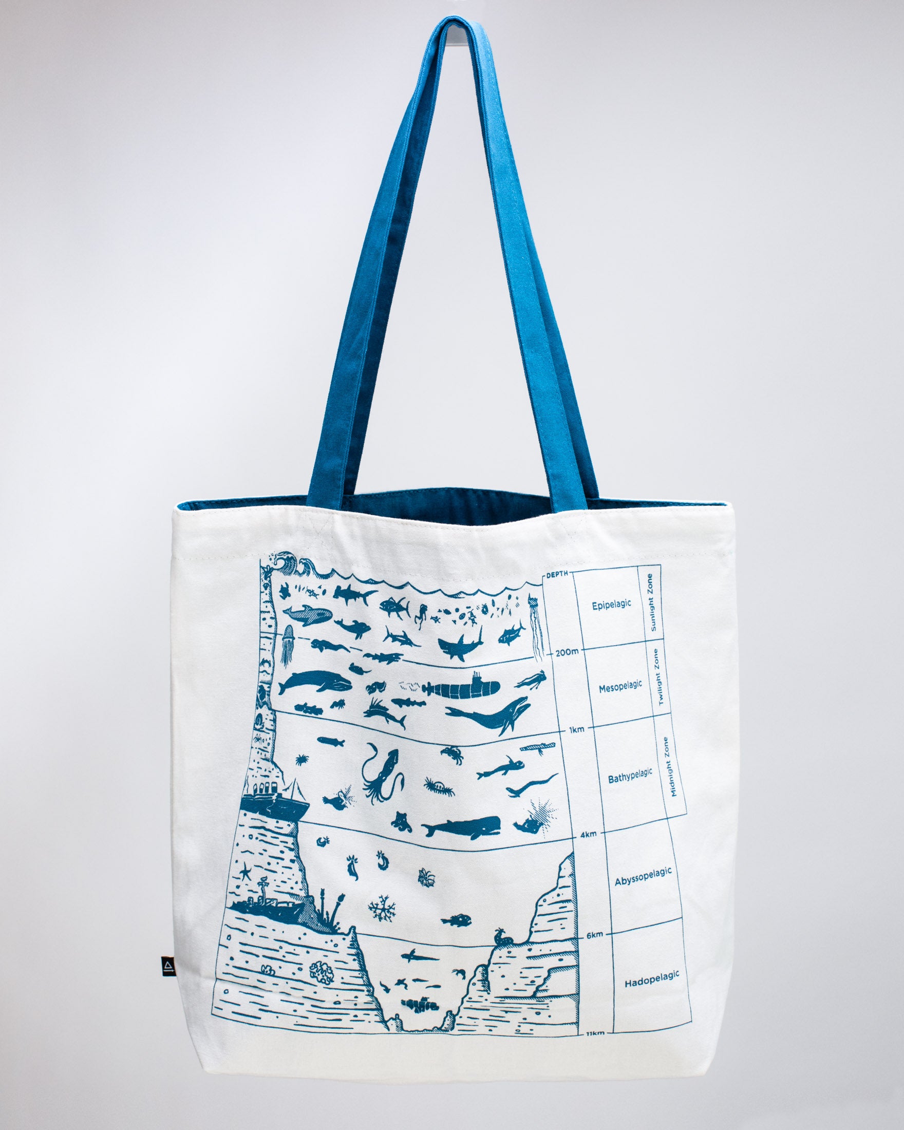 Beneath the Waves Schultertasche aus Segeltuch