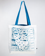 Beneath the Waves Schultertasche aus Segeltuch