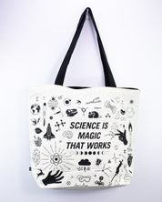 La science est magique Tote bag doublé