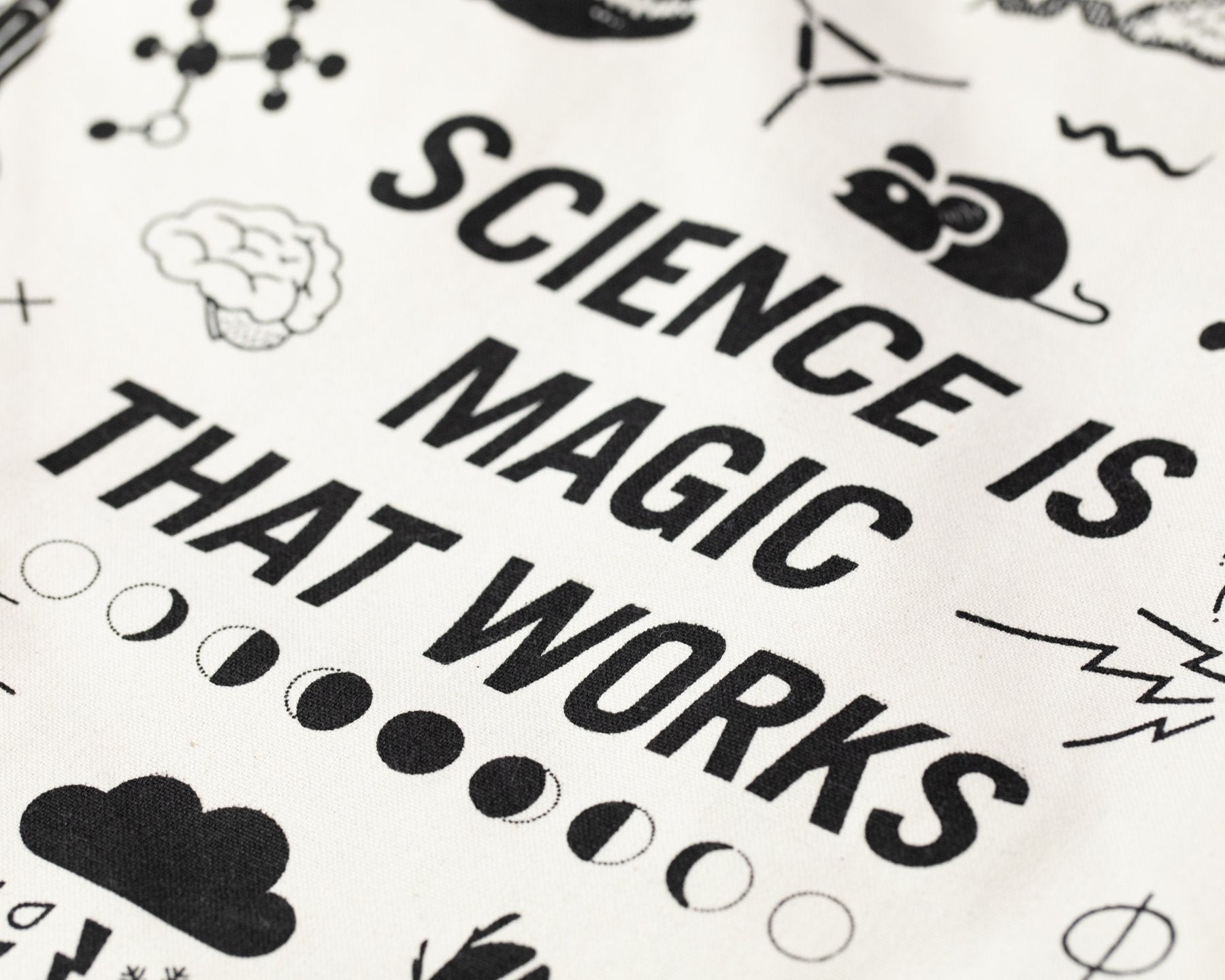 La science est magique Tote bag doublé