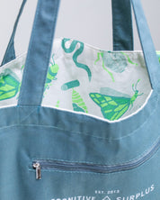 Retro Insects Canvas Shoulder Tote