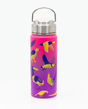 Retro Birds 500 mL Steel Bottle