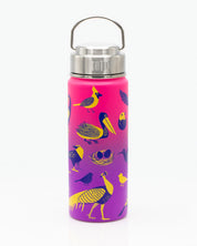 Retro Birds 500 mL Steel Bottle