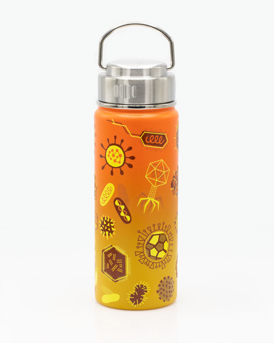 Retro Microbiology 500 mL Steel Bottle