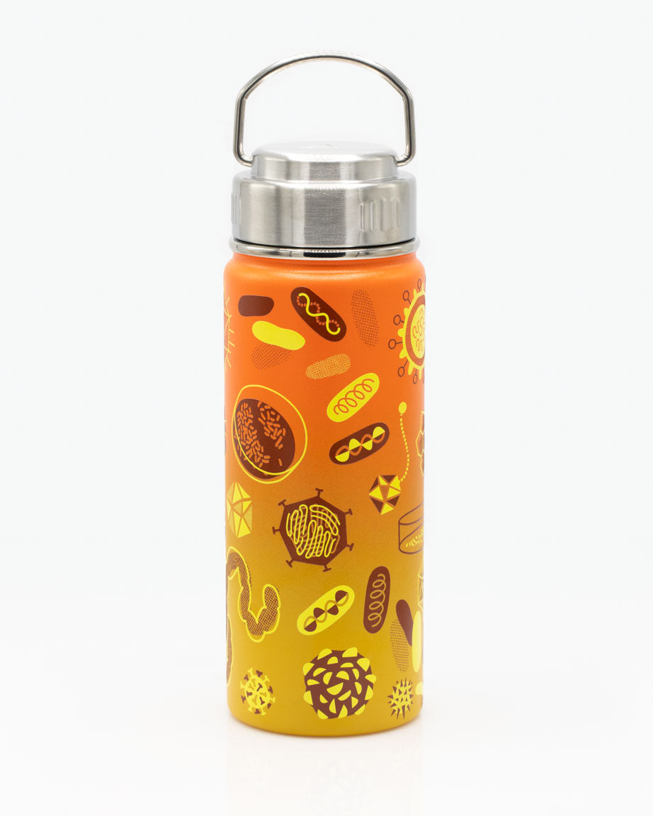 Retro Microbiology 500 mL Steel Bottle