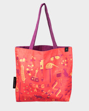 Retro Science Lab Canvas Shoulder Tote