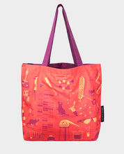 Retro Science Lab Canvas Shoulder Tote