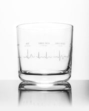 Heartbeat Whiskey Glass