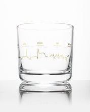 Heartbeat Whiskey Glass