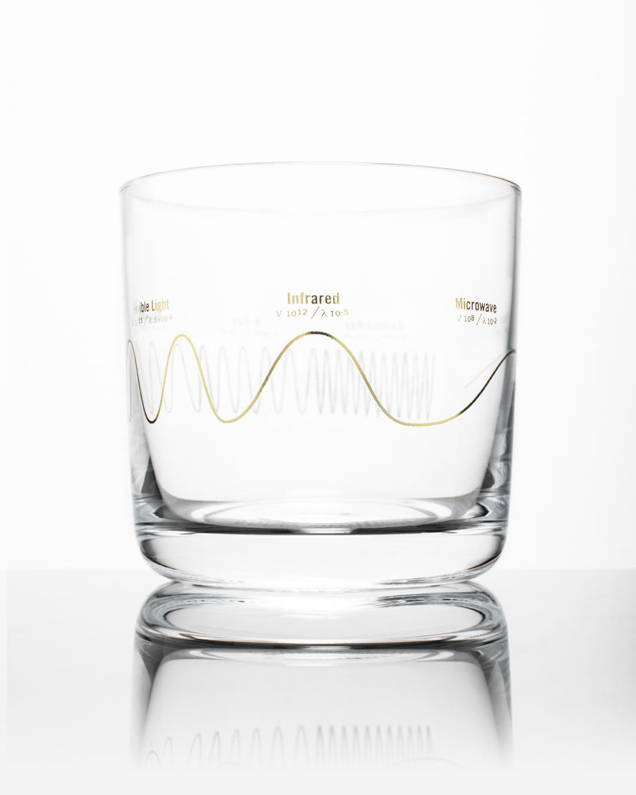 Electromagnetic Spectrum Whiskey Glass