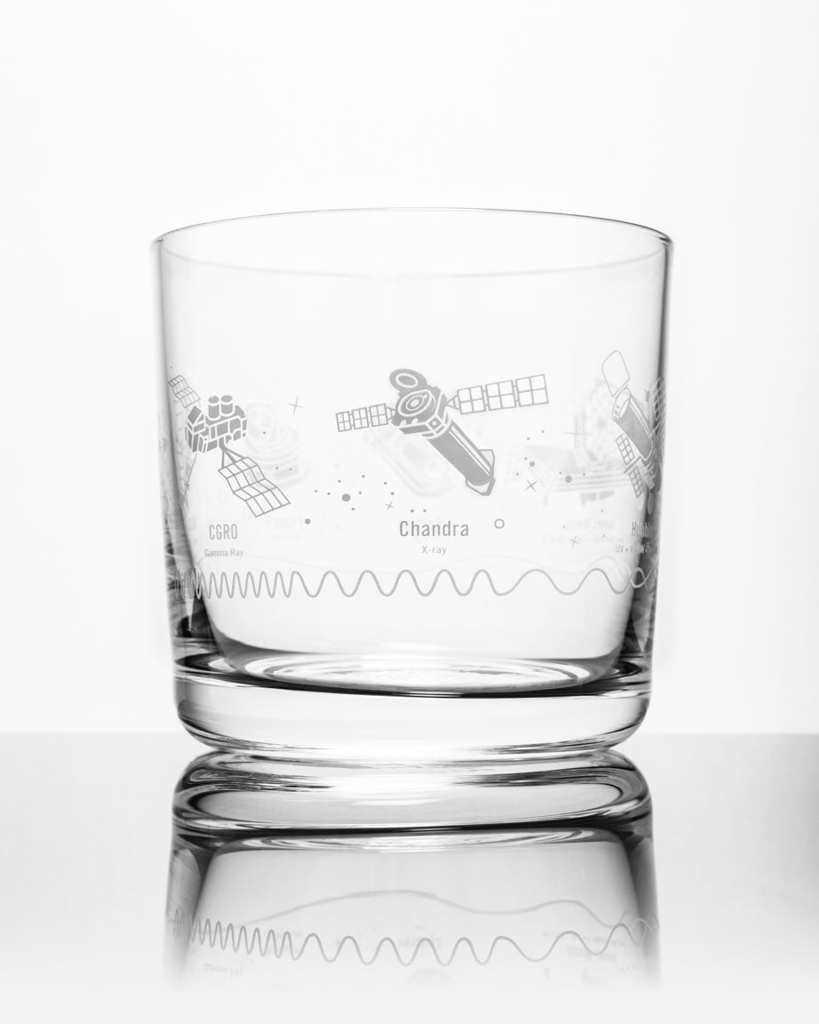 Space Telescopes Whiskey Glass