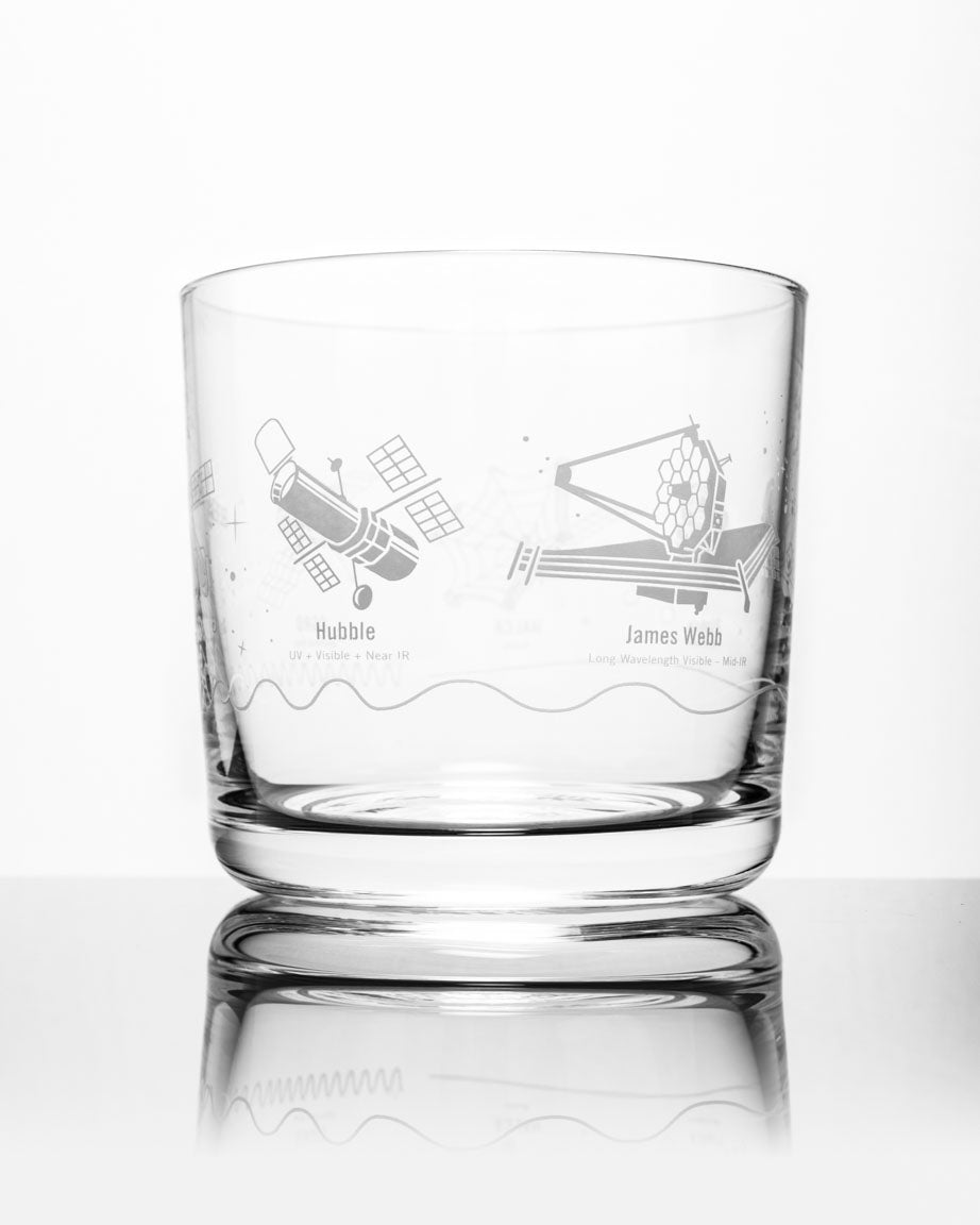 Space Telescopes Whiskey Glass