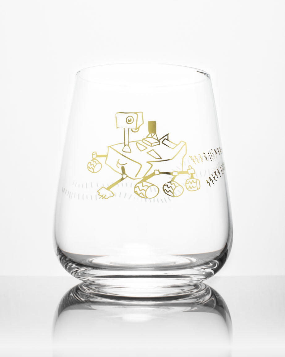 Mars Rover Perseverence Wine Glass