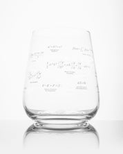 Equations That Changed the World Wine Glass