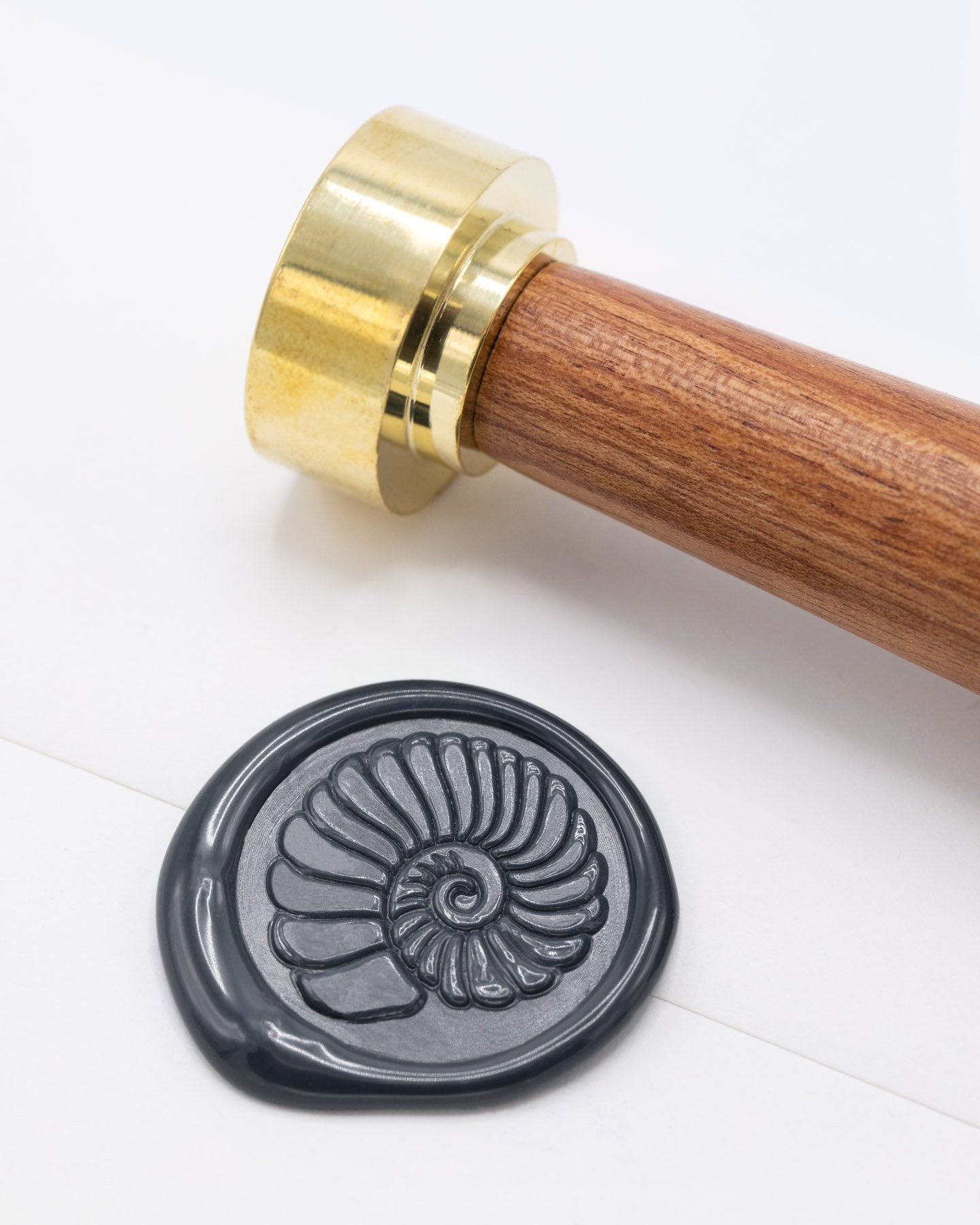 Ammonite Fossil Wax Stamp