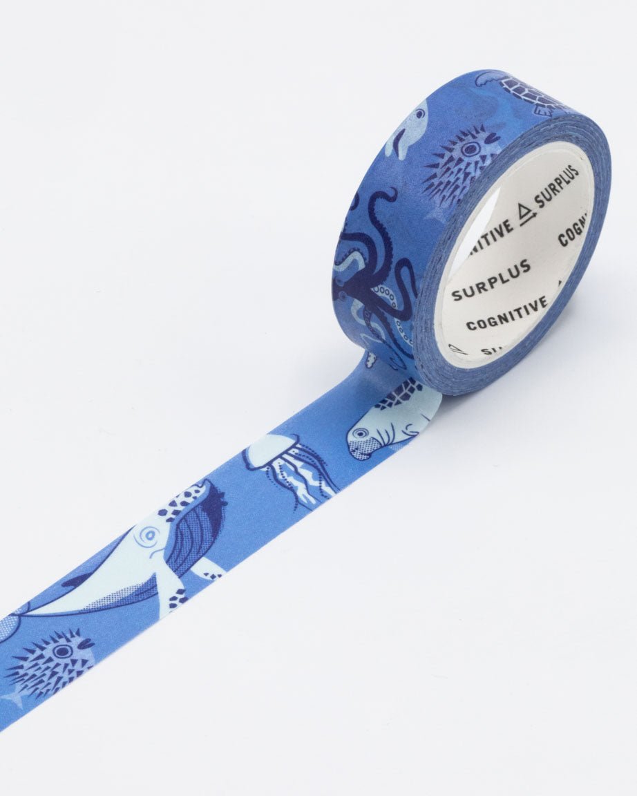 Retro Marine Life Washi Tape - Cognitive Surplus