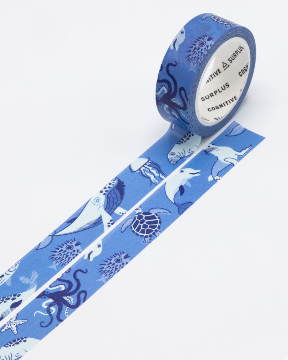 Retro Marine Life Washi Tape - Cognitive Surplus